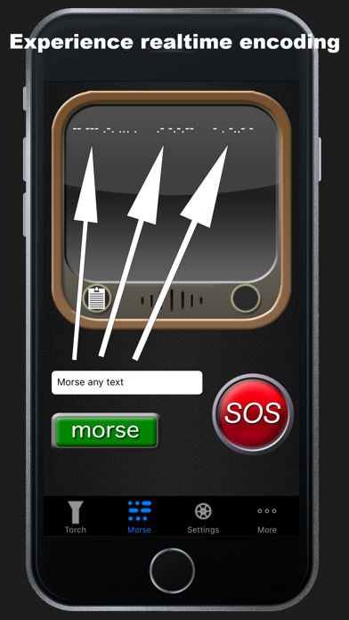 Flashlight & Morse Utility screenshot 1