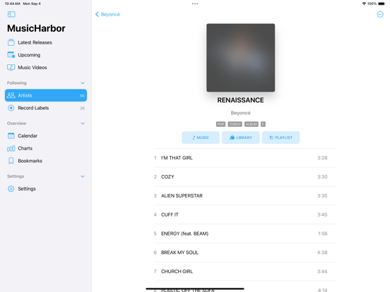 MusicHarbor - Track New Music screenshot 4