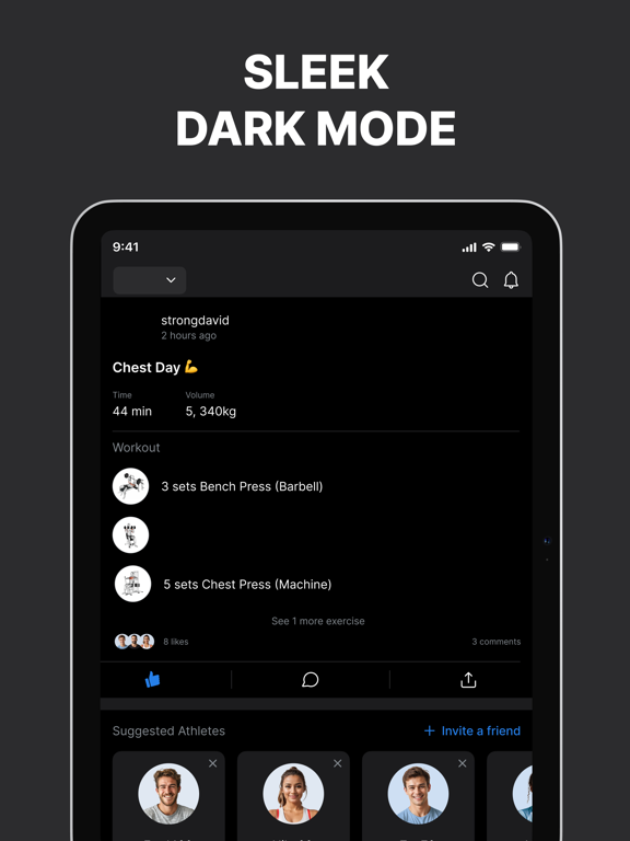 Hevy - Workout Tracker Gym Log screenshot 1