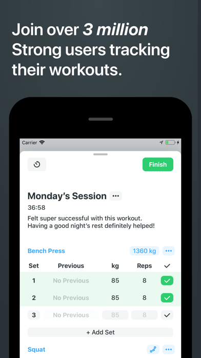Strong Workout Tracker Gym Log screenshot 6