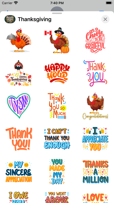 100+ Thanksgiving Day Stickers screenshot 1