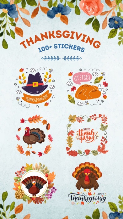 100+ Thanksgiving Day Stickers screenshot 5