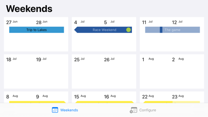 104 Days: The weekend calendar screenshot 2