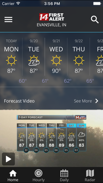 14FirstAlert Weather TriState screenshot 1
