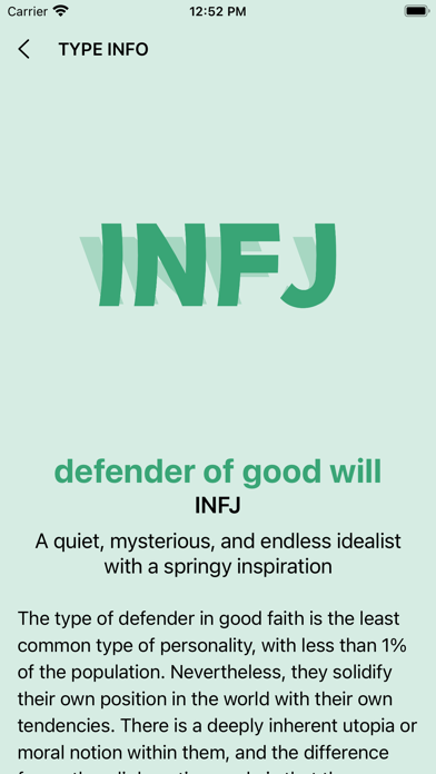 16 Personalities Test screenshot 3