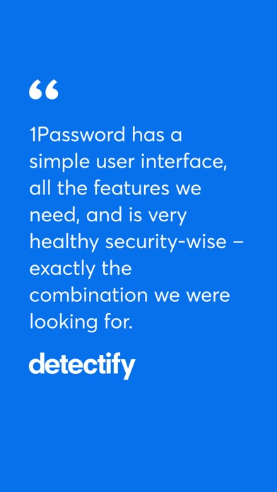 1Password 7 • Password Manager screenshot 1