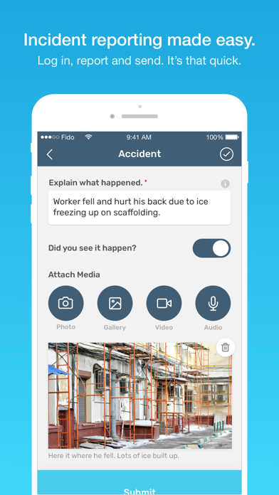 1st Reporting screenshot 2