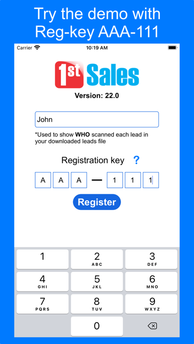 1st Sales Lead Retrieval screenshot 5