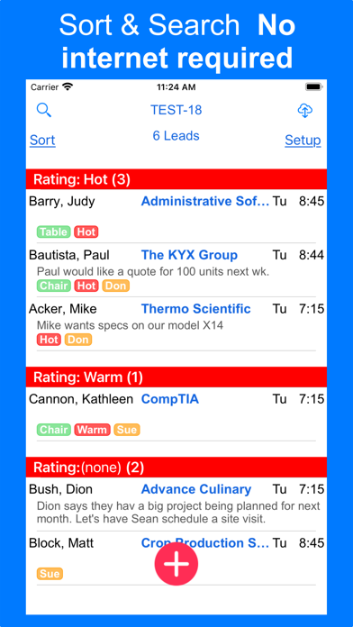 1st Sales Lead Retrieval screenshot 2