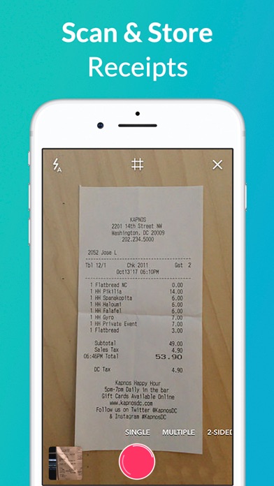 1tap receipts: Tax & Expenses screenshot 2
