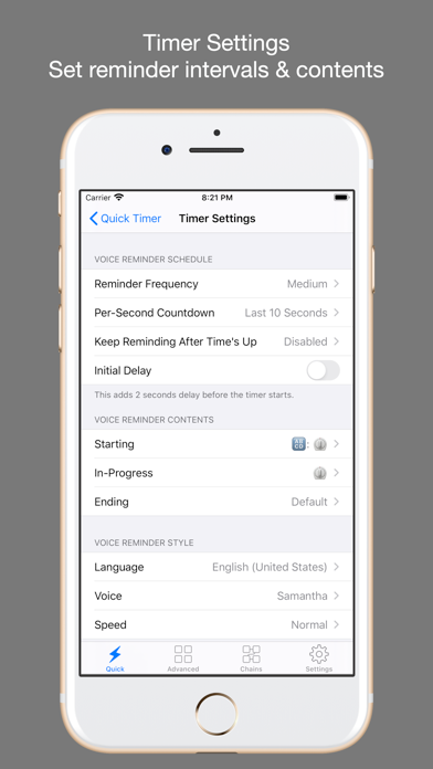 1Timer - Voice Timer screenshot 2