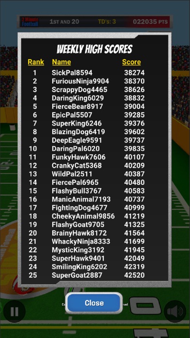 2 Minute Football screenshot 1