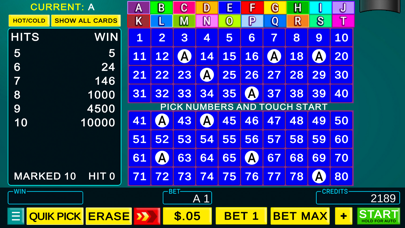 20 Card Multi Keno Casino screenshot 2