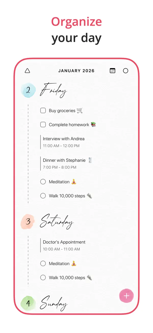2026 Planner & Agenda - Floret screenshot 3