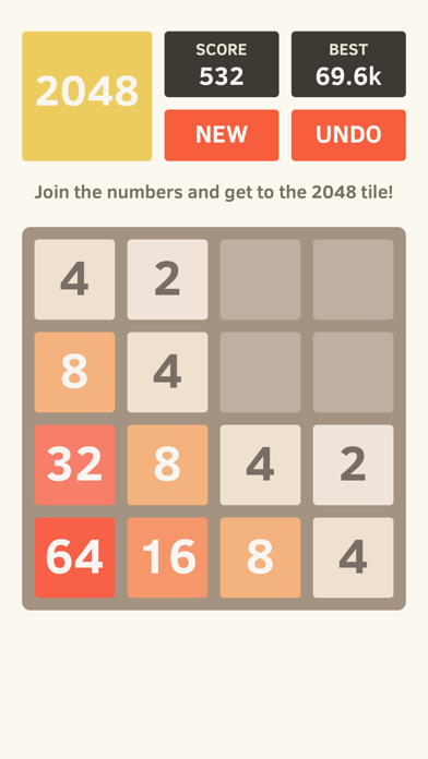 2048 by Gabriele Cirulli screenshot 5