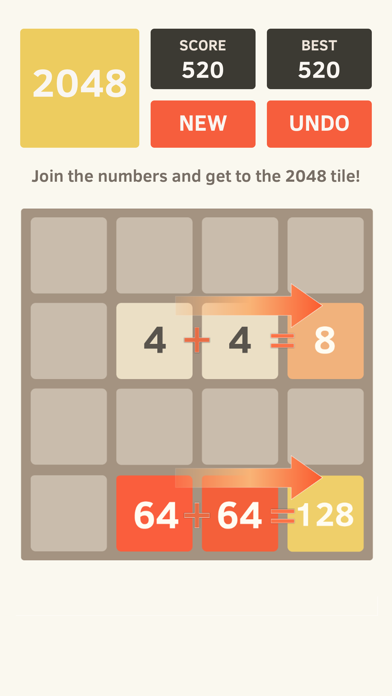 2048 by Gabriele Cirulli screenshot 4