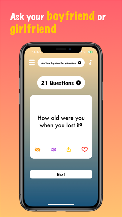 21 Questions Couples Quiz Game screenshot 2