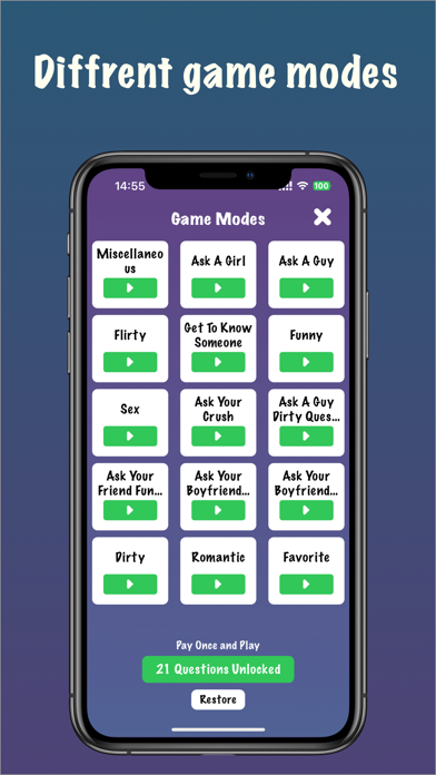 21 Questions Couples Quiz Game screenshot 1