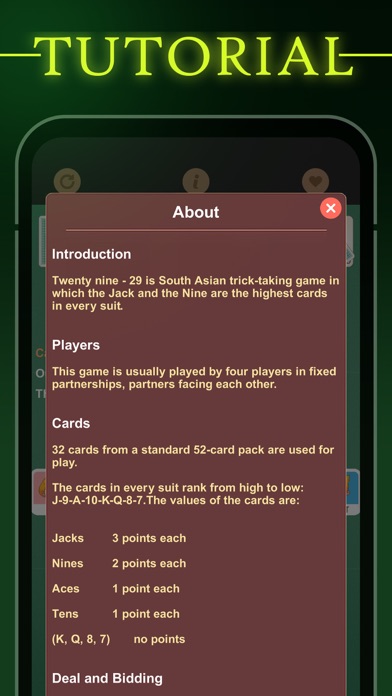 29 Card Game - Twenty Nine screenshot 2