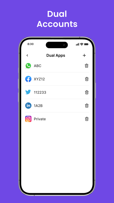 2Accounts - Dual Apps Space screenshot 3