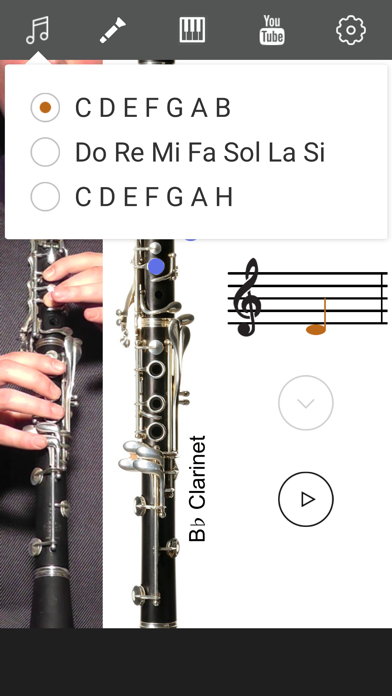 2D Clarinet Fingering Chart screenshot 2