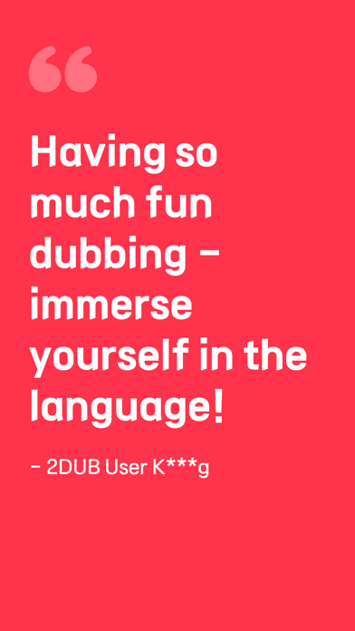 2DUB: Dubbing, Speak, Language screenshot 6