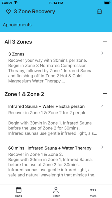 3 Zone Recovery screenshot 1