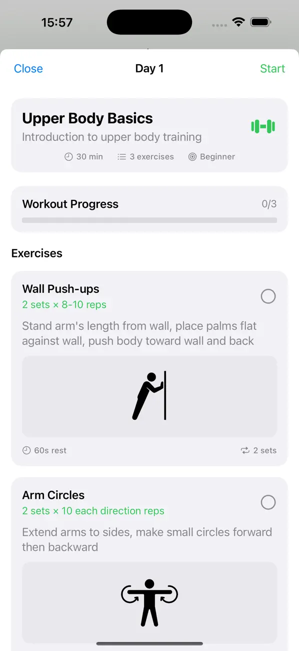 30 Days Upper Body Workout screenshot 2