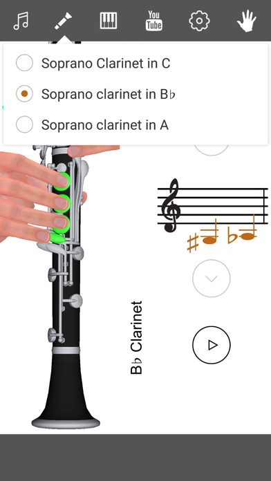 3D Clarinet Fingering Chart screenshot 1