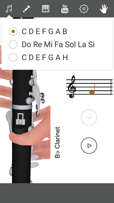3D Clarinet Fingering Chart screenshot 2