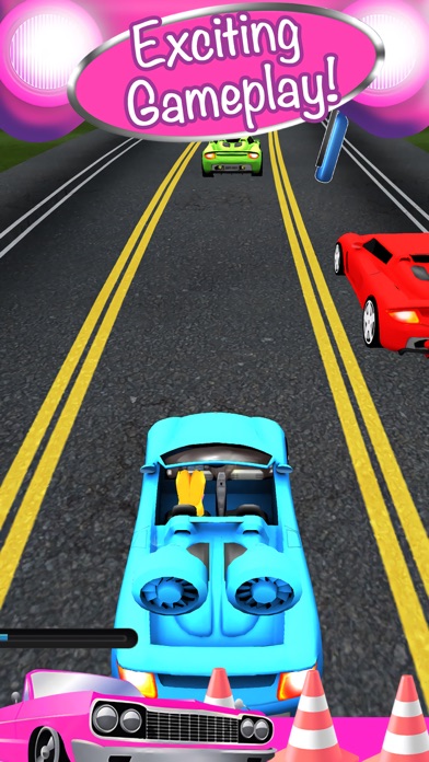 3D Fun Girly Car Racing screenshot 2