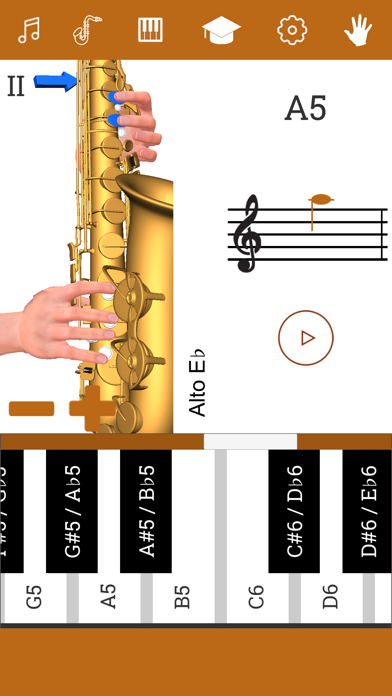 3D Saxophone Fingering Chart screenshot 3