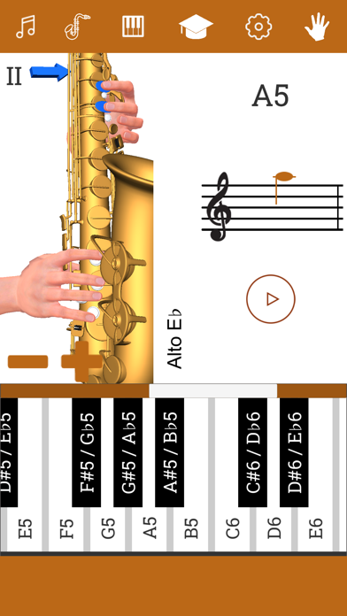 3D Saxophone Fingering Chart screenshot 4