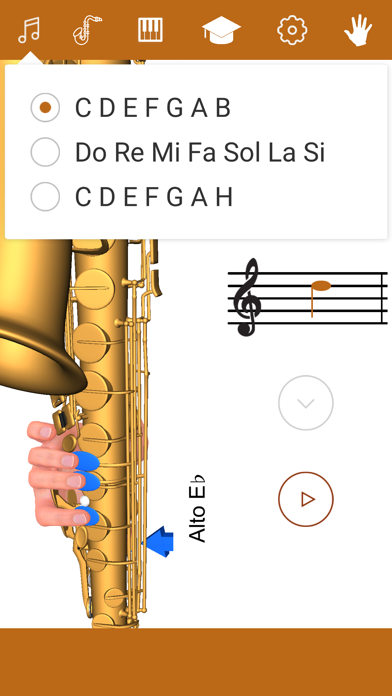 3D Saxophone Fingering Chart screenshot 2