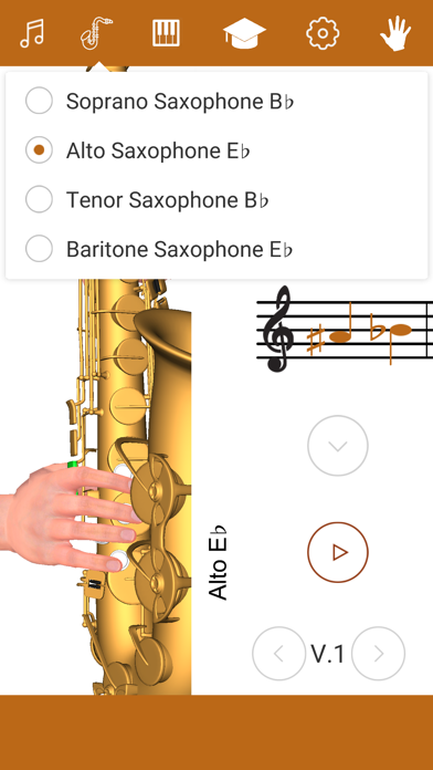 3D Saxophone Fingering Chart screenshot 1