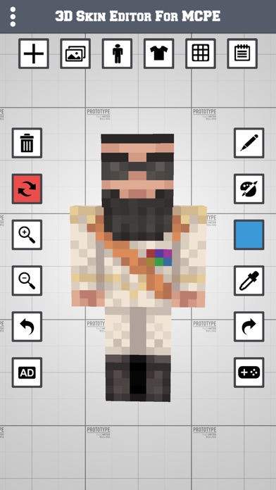 3D Skin Editor for MCPE screenshot 2