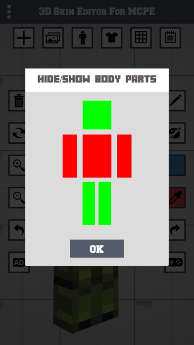 3D Skin Editor for MCPE screenshot 1