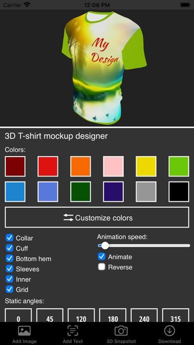 3D T-shirt Mockup Designer screenshot 4