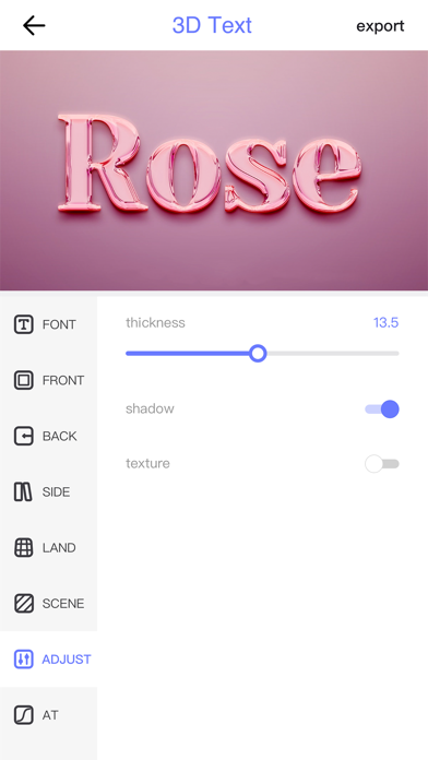 3D Text-AI Art Word Font Maker screenshot 1