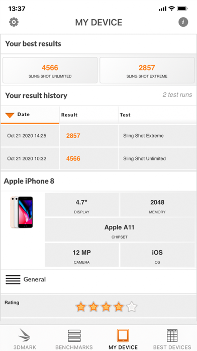 3DMark Sling Shot Benchmark screenshot 2