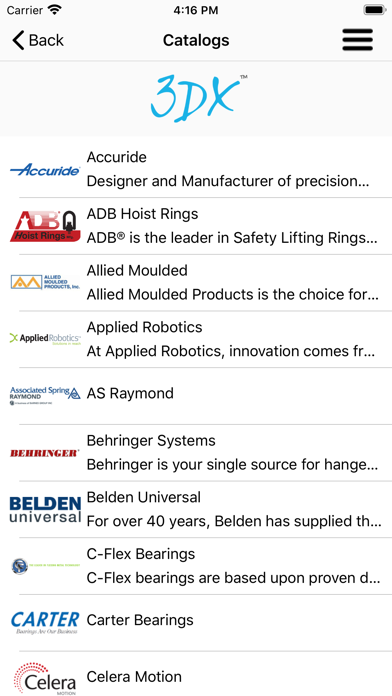 3DX Catalogs screenshot 3