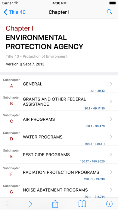 40 CFR - Protection of Environment (LawStack Ser.) screenshot 4