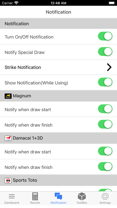 4D King Live 4D Results screenshot 2
