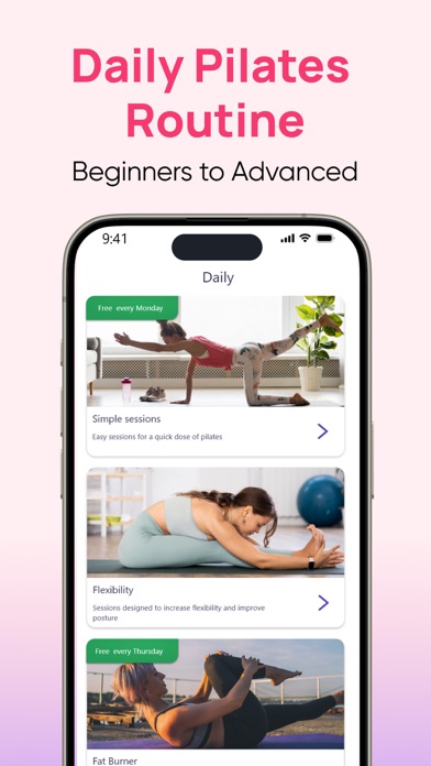 5 Minute Pilates Workout screenshot 2