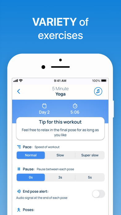 5 Minute Yoga Workouts screenshot 2