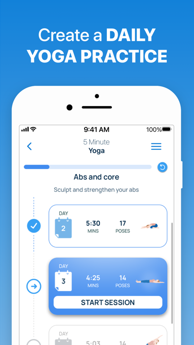5 Minute Yoga Workouts screenshot 5