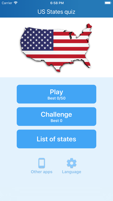 50 US states - Quiz screenshot 2
