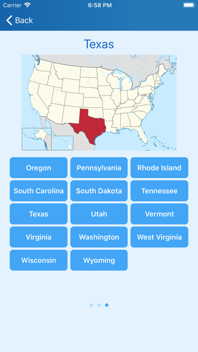50 US states - Quiz screenshot 1