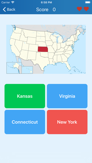 50 US states - Quiz screenshot 3
