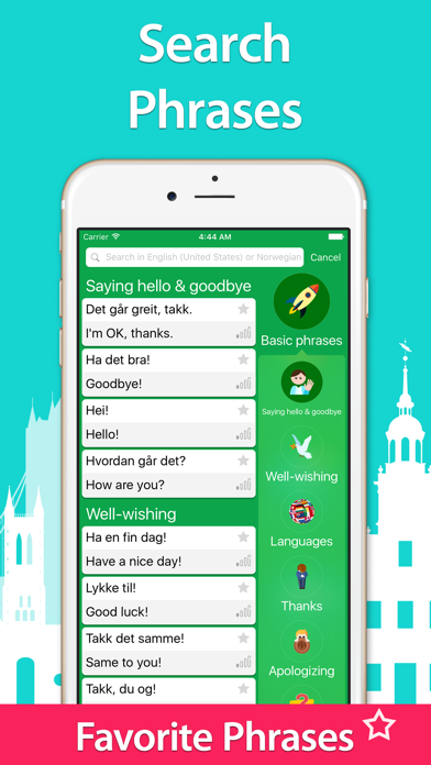 5000 Phrases - Learn Norwegian Language for Free screenshot 1